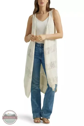 112347184 Cream Boho Crochet Duster