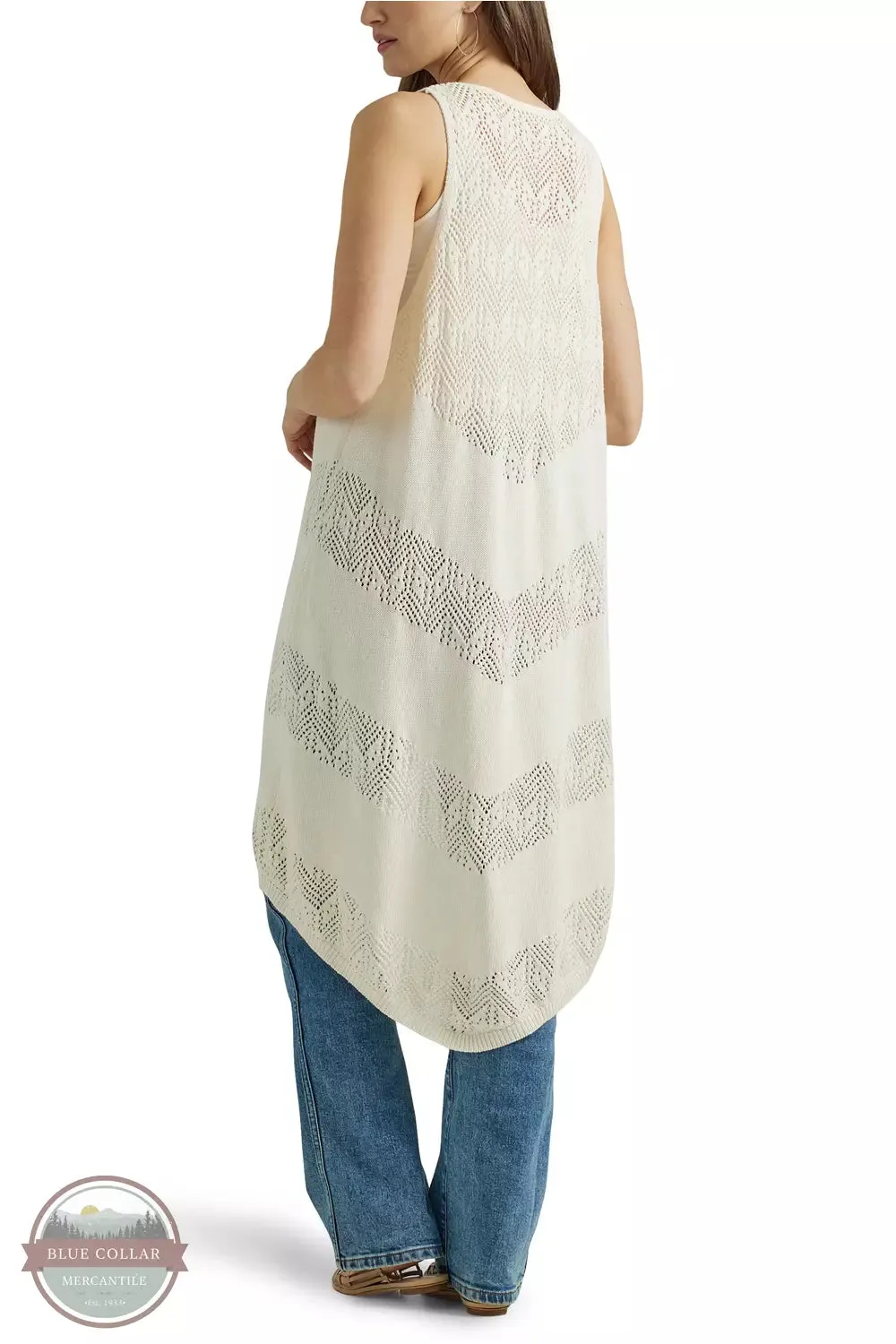 112347184 Cream Boho Crochet Duster