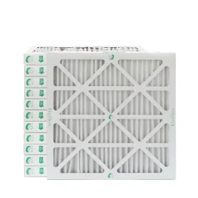 12 Pack of 18x18x2 MERV 10 Pleated 2' Inch Air Filters by Glasfloss. Actual Size: 17-1/2 x 17-1/2 x 1-3/4