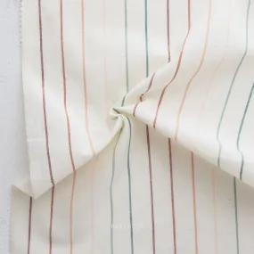 19IN REMNANT; Skinny Stripe in Grove Monarch Grove 100% Cotton