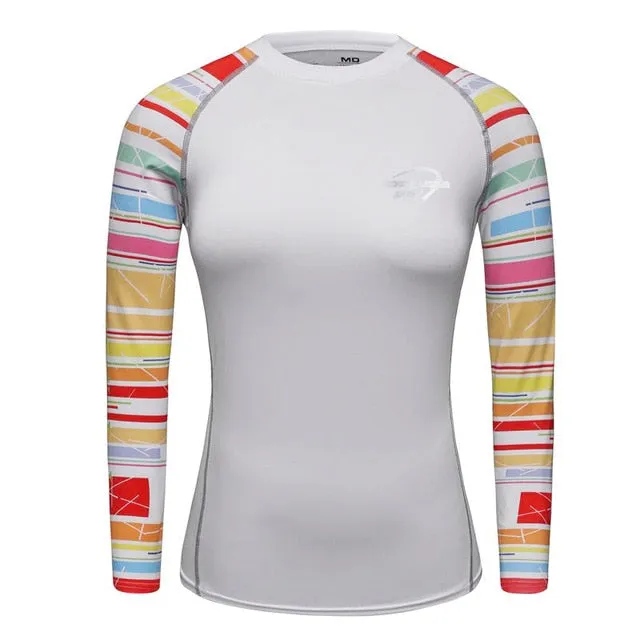 3D Print Muscle Compression Tight Long Sleeve Shirt