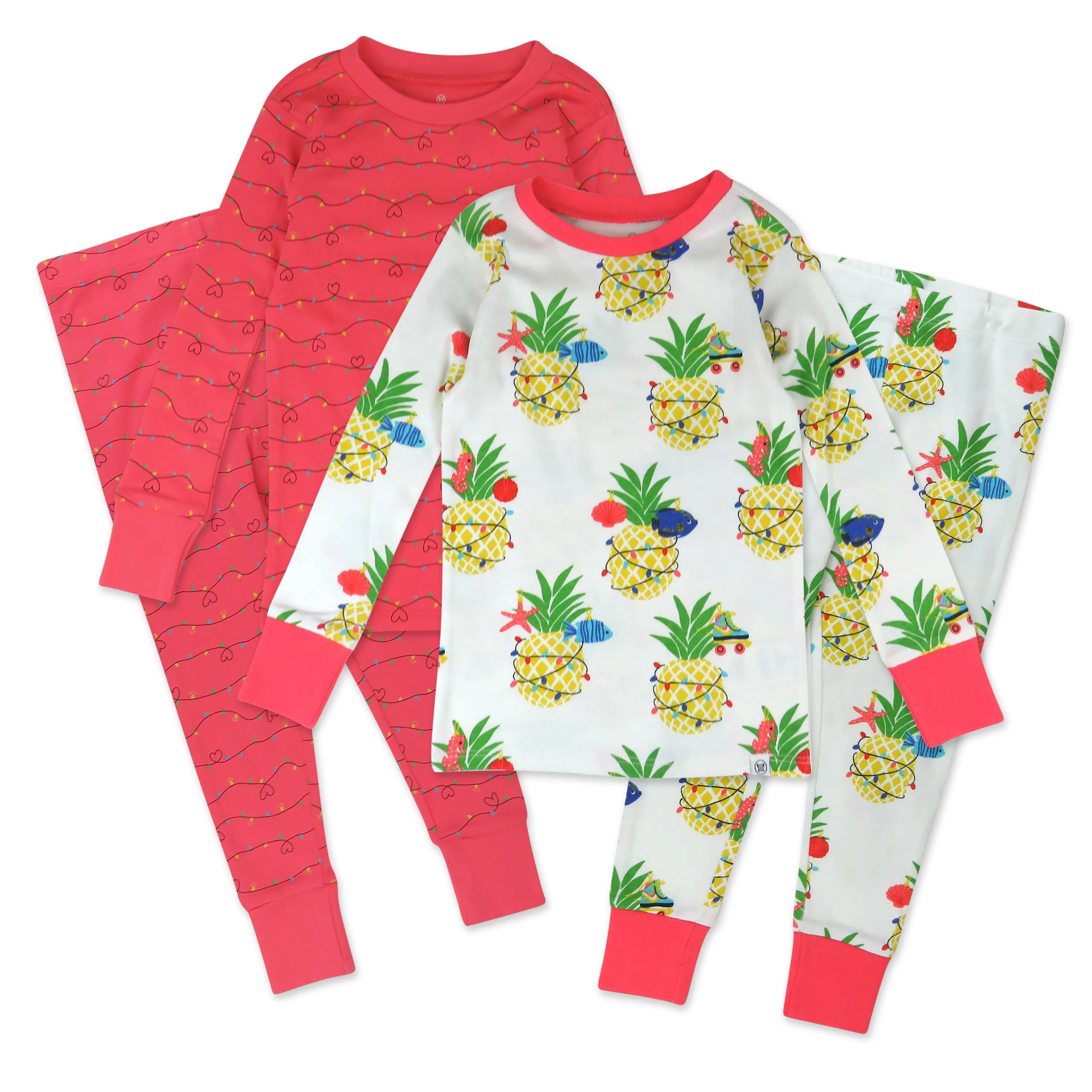 4-Piece Organic Cotton Holiday PJ Set