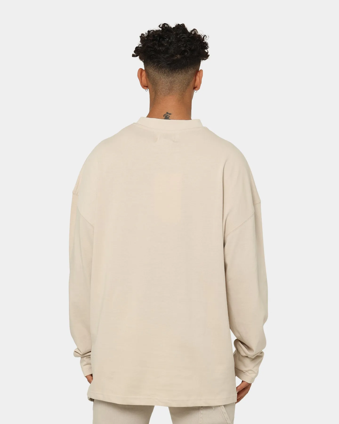 404 High Neck Long Sleeve T-Shirt Stone