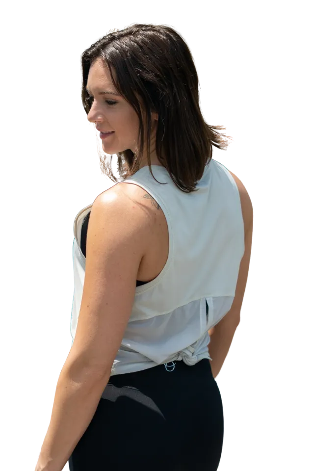 Airlift Tie-Back Ivory Tank