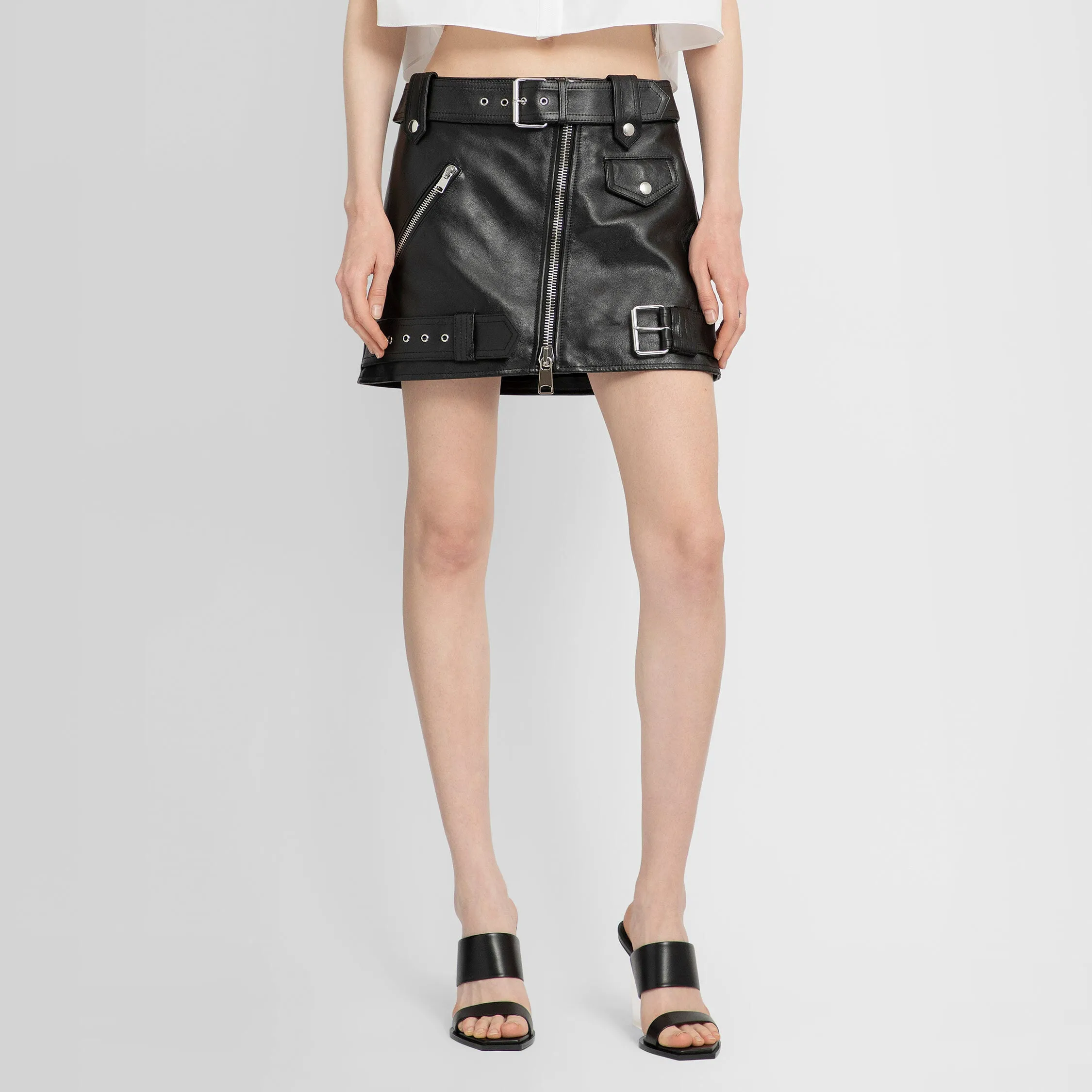 ALEXANDER MCQUEEN WOMAN BLACK SKIRTS