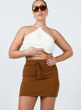 Alice Mini Skirt Brown