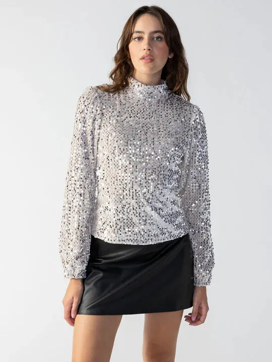 All Nighter Mock Neck Top