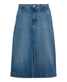 Allie Denim Midi Skirt - Light Denim