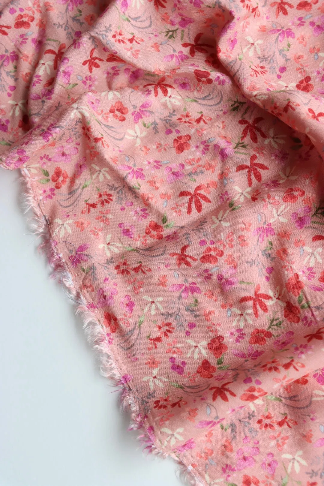 Alma on Pink Rose Rayon Challis