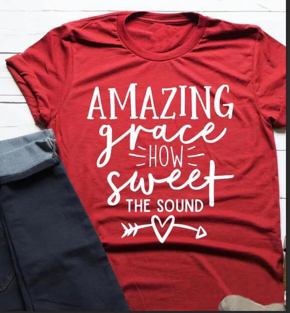 Amazing Grace How Sweet The Sound Christian Statement Shirt v2