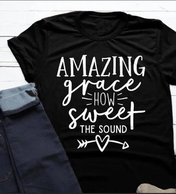 Amazing Grace How Sweet The Sound Christian Statement Shirt v2