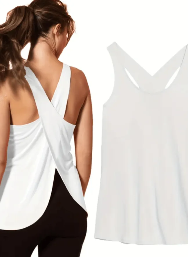 B-ACTIVE VERSATILE OPEN BACK TANK TOP