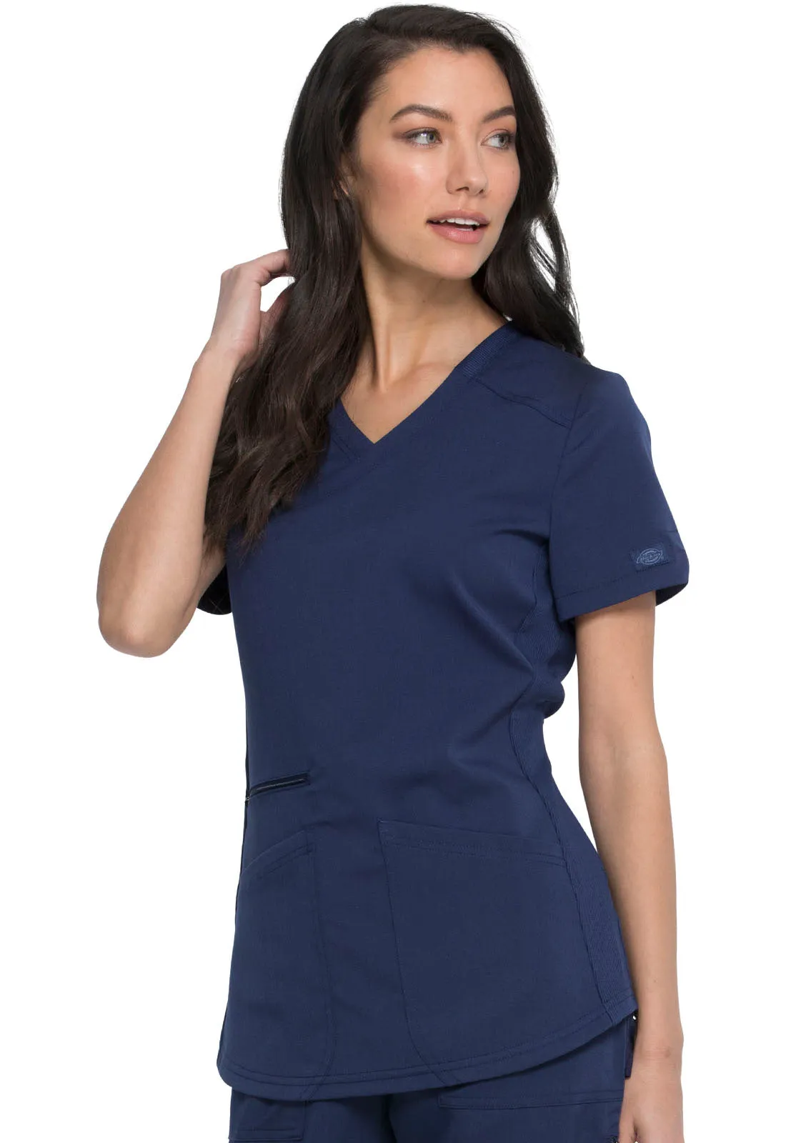 Balance - Women's Mock Wrap Solid Scrub Top