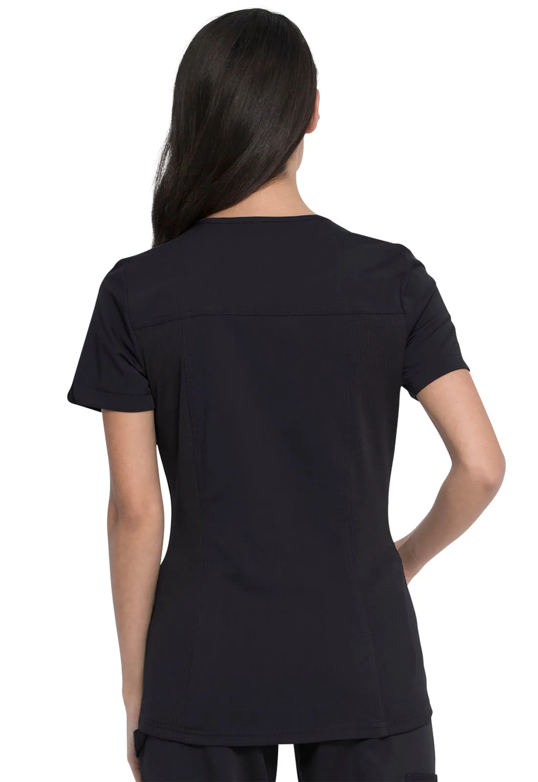 Balance - Women's Mock Wrap Solid Scrub Top