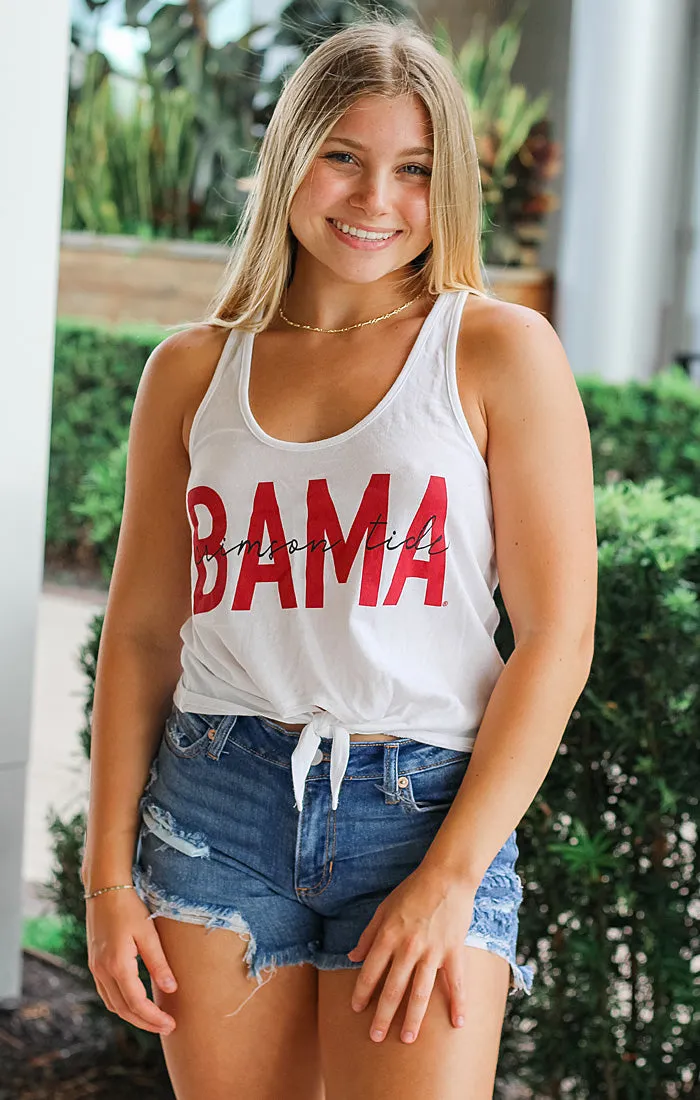 'Bama Iconic High Waisted Tie Tank