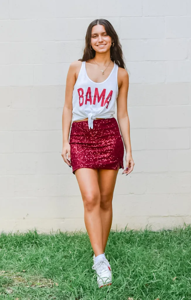 'Bama Iconic High Waisted Tie Tank