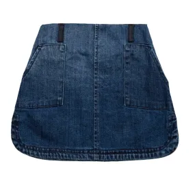 Baobab Organic Curved Indigo Denim Skirt