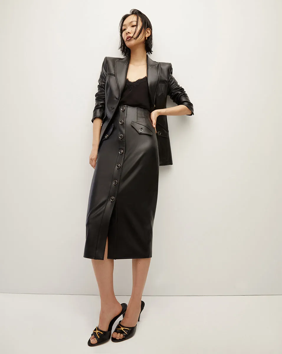 Barrie Vegan Leather Skirt