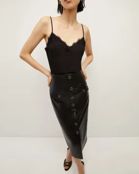 Barrie Vegan Leather Skirt