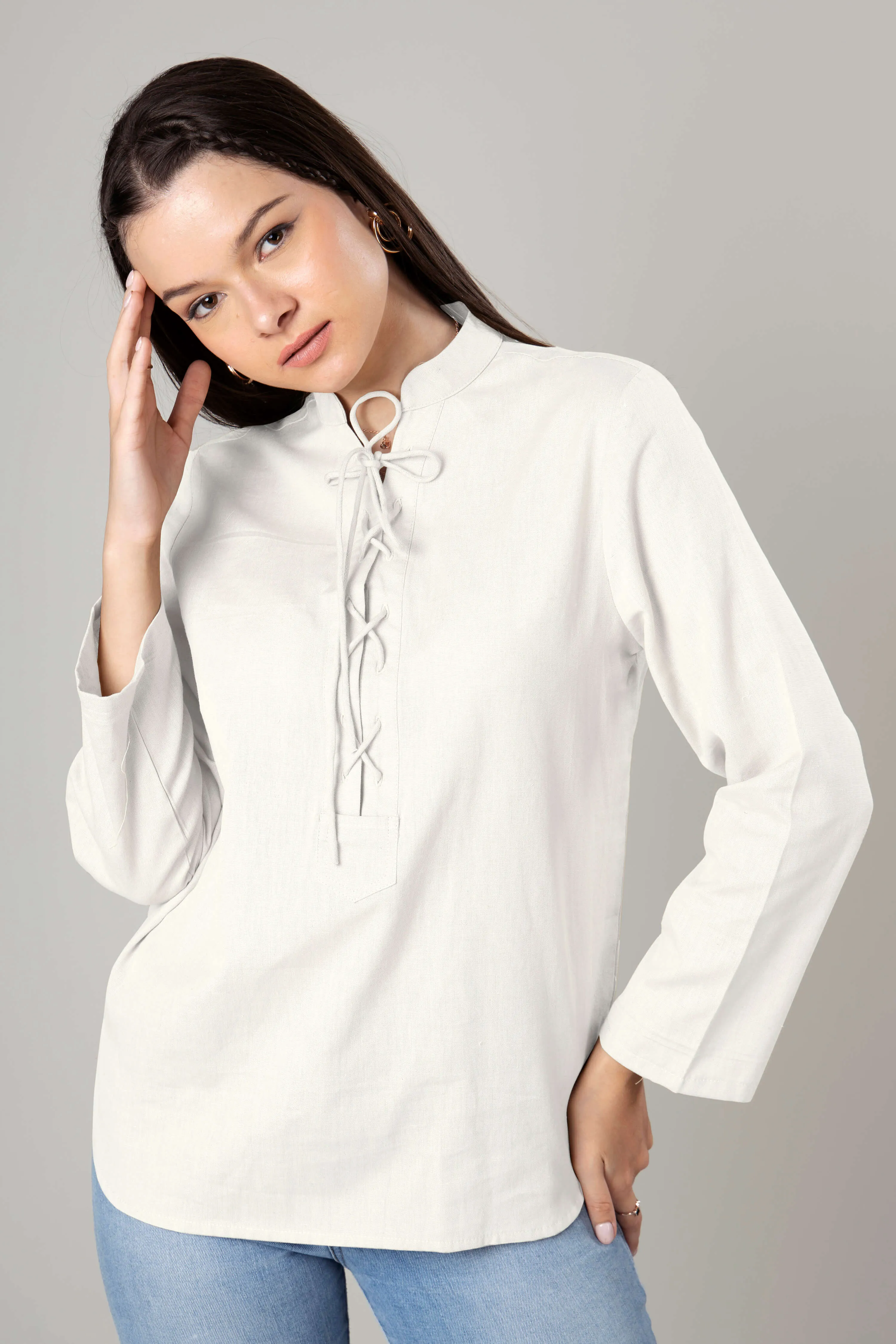 Beautiful Retro Cotton Top For Women