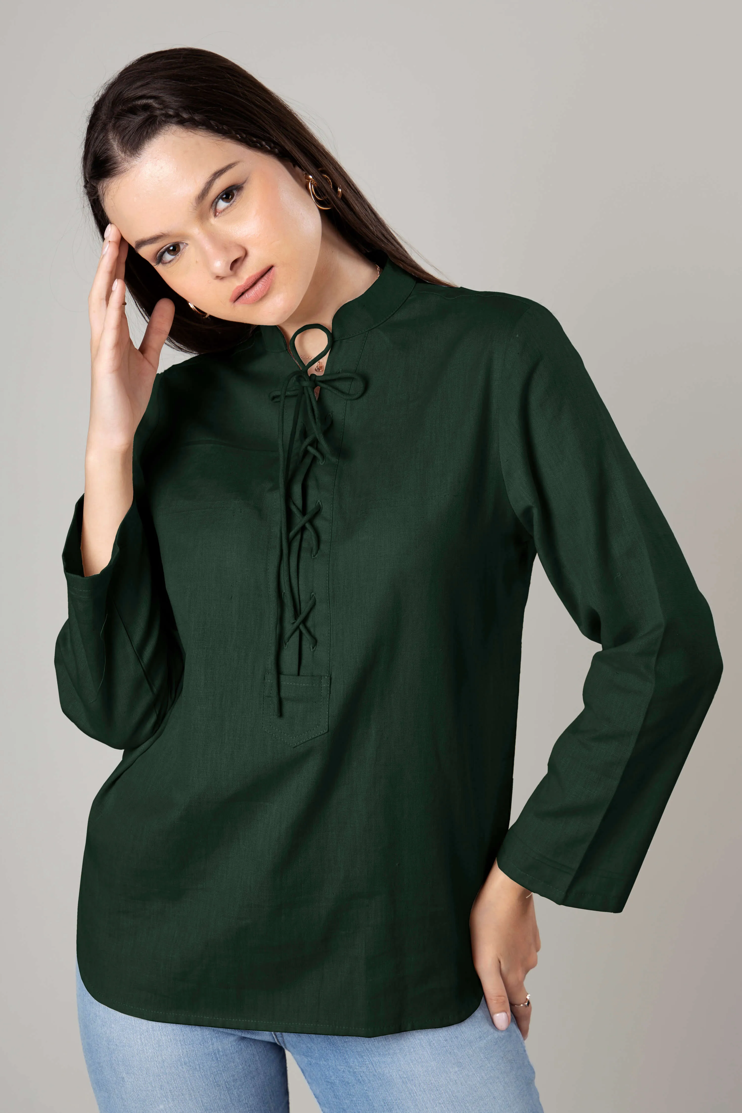 Beautiful Retro Cotton Top For Women