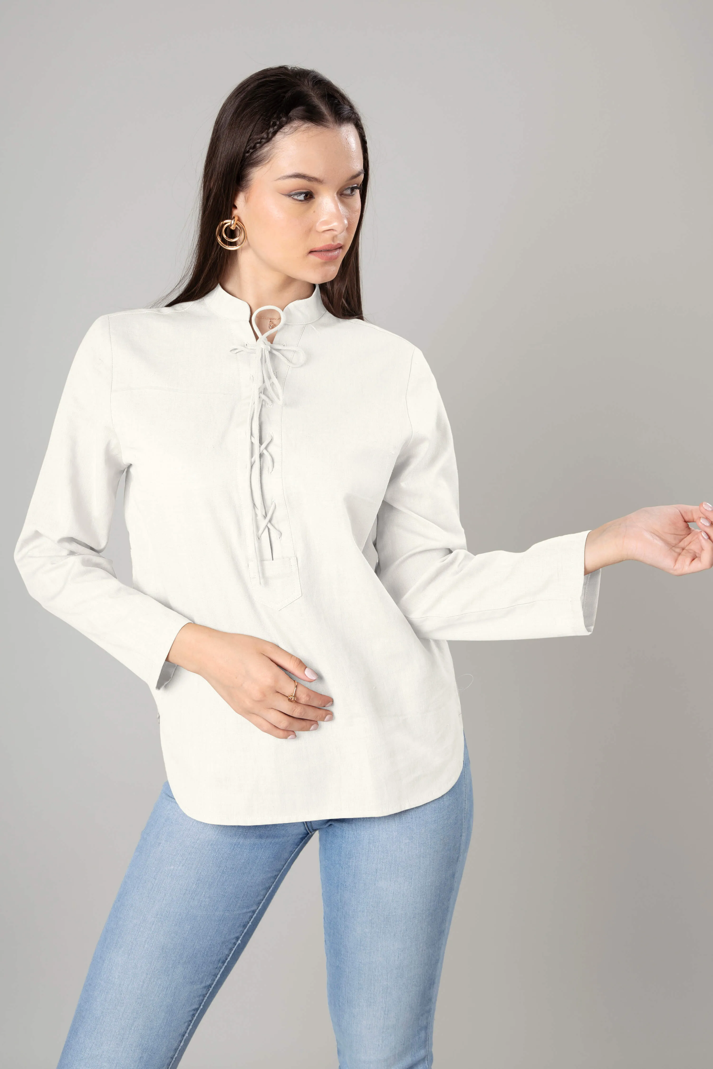 Beautiful Retro Cotton Top For Women