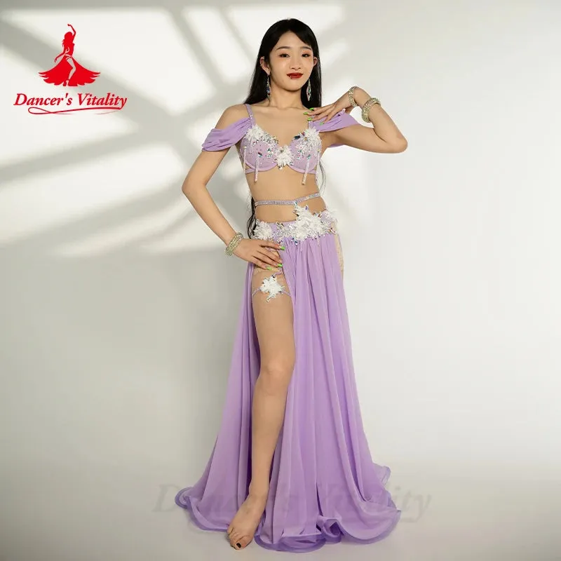 Belly Dance Costumes Set for Women Tassel Robe bra Custom Adult Children Shaabi Balady Saidy Performance Wear Outfit