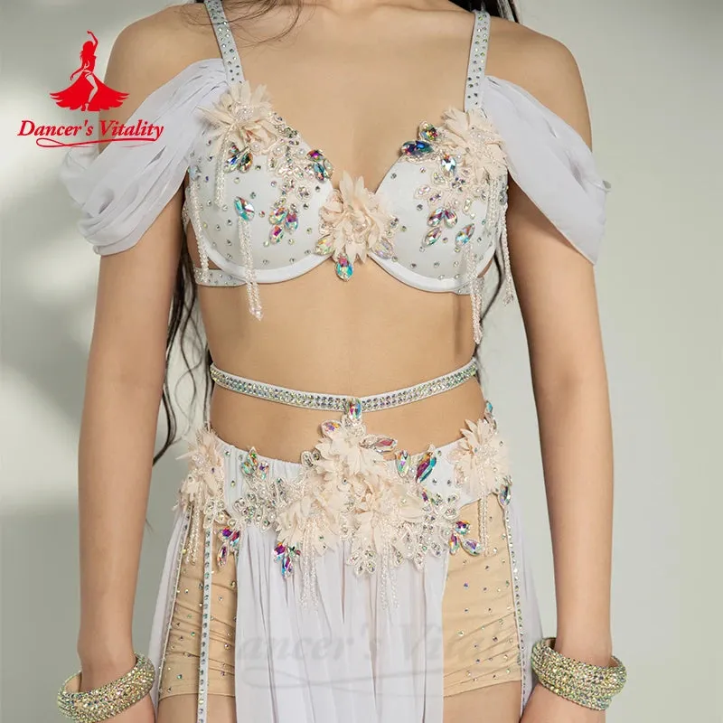 Belly Dance Costumes Set for Women Tassel Robe bra Custom Adult Children Shaabi Balady Saidy Performance Wear Outfit