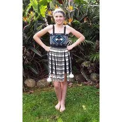 Blue NZ Maori Womens Kapa Haka Costume