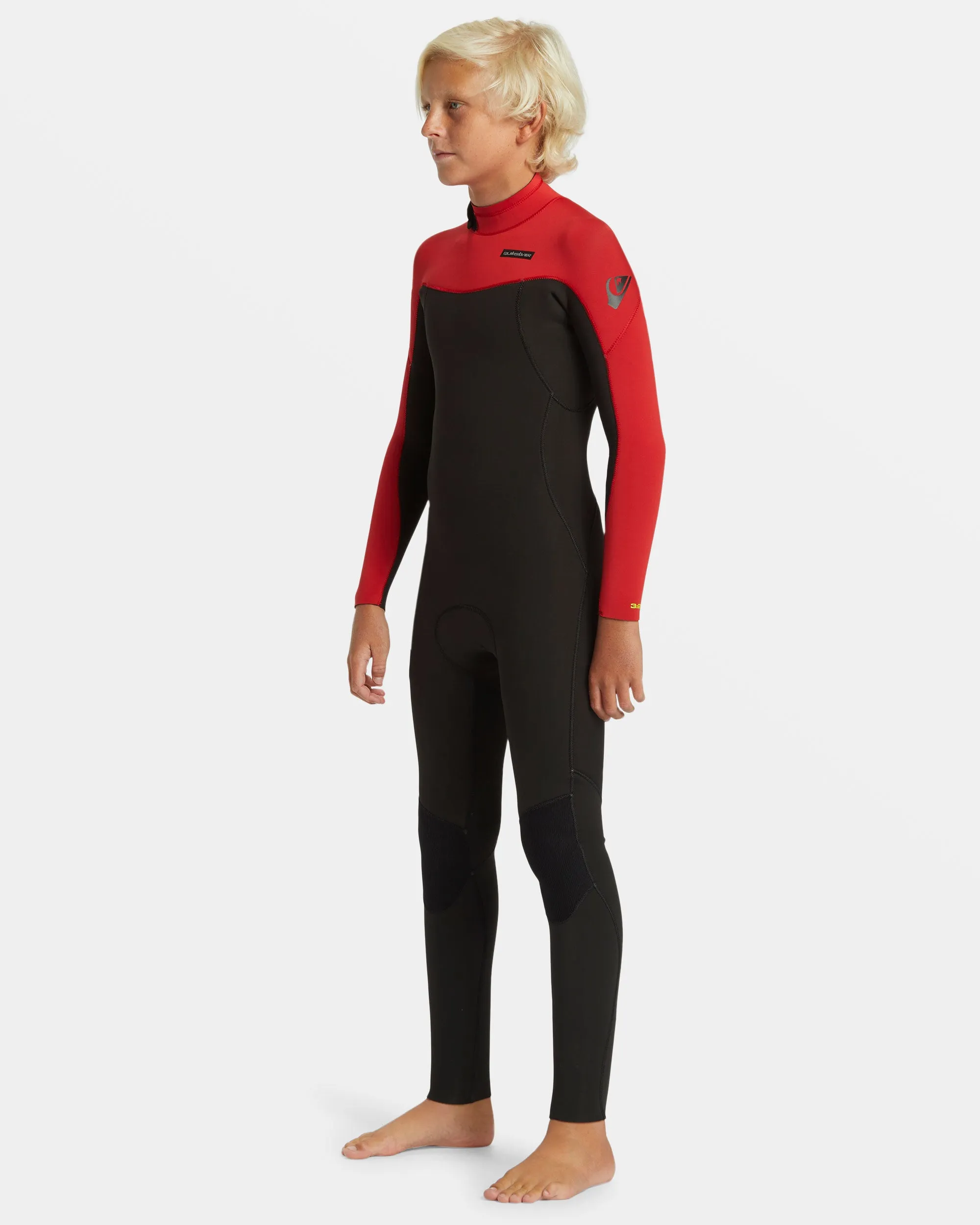 Boys 8-16 4/3mm Everyday Sessions Chest Zip Wetsuit - High Risk Red