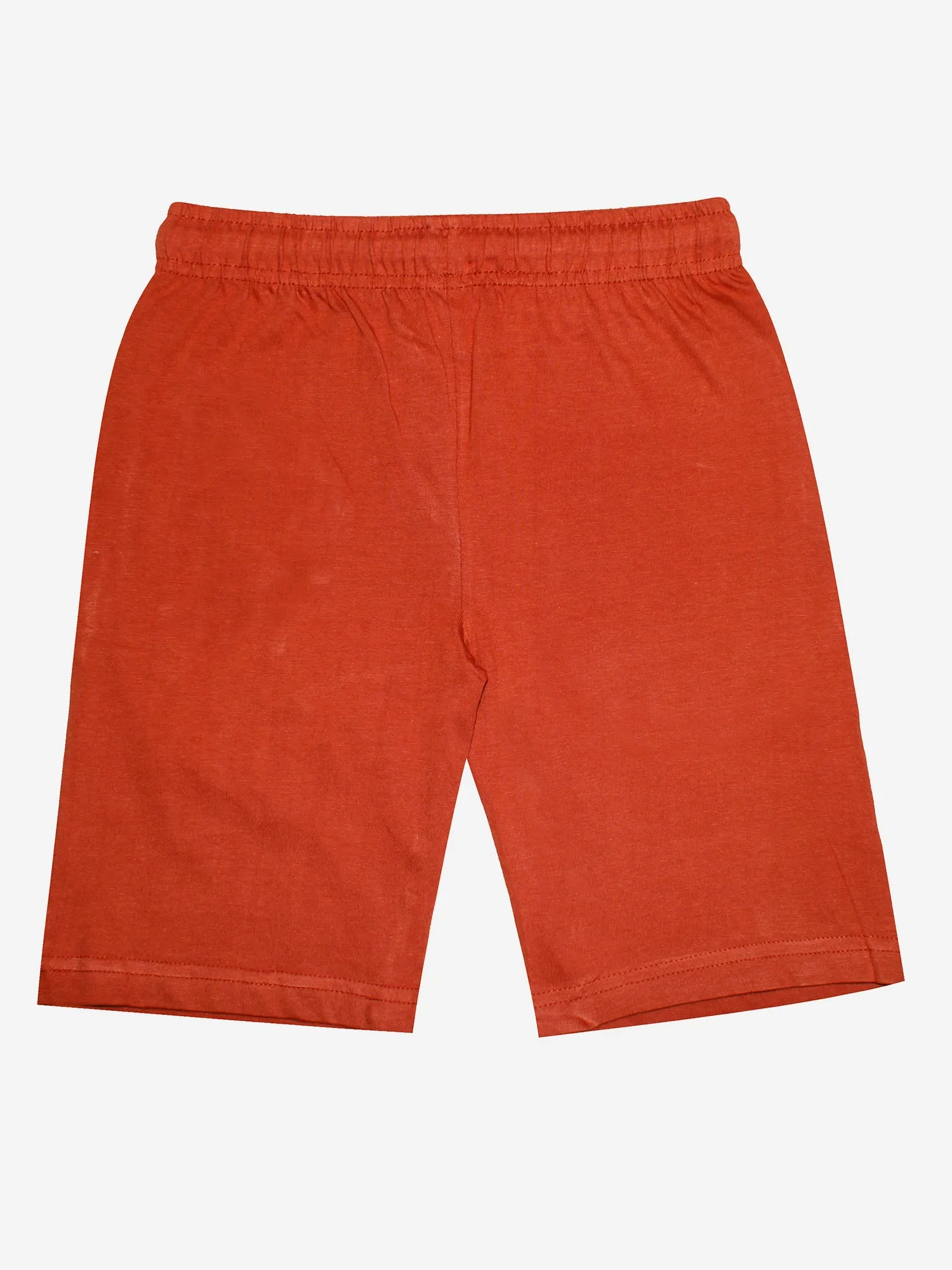 Boys Cotton Jersey Shorts with Print-Pack of 2