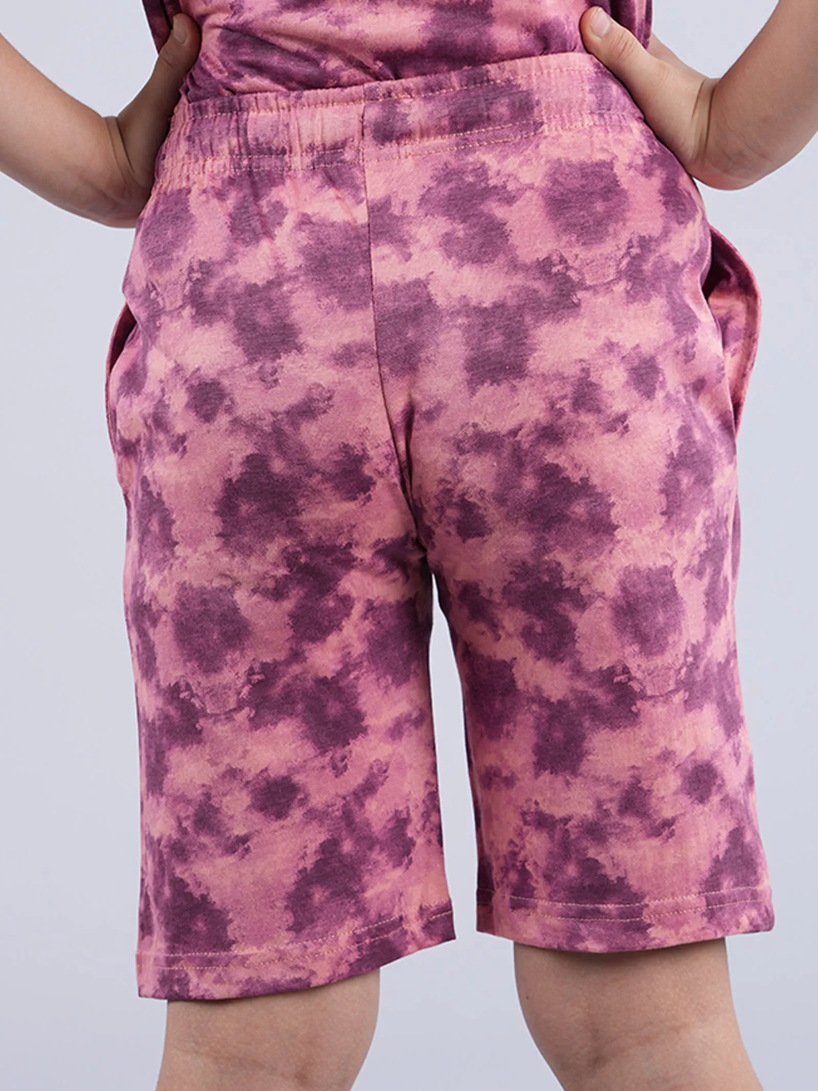 Boys Tie & Dye Print Shorts