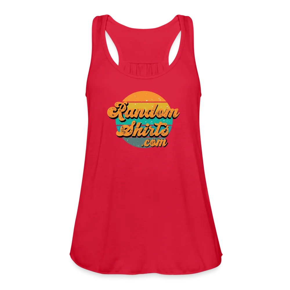 Breezy Elegance: Women's RandomShirts.com Logo Flowy Tank Top