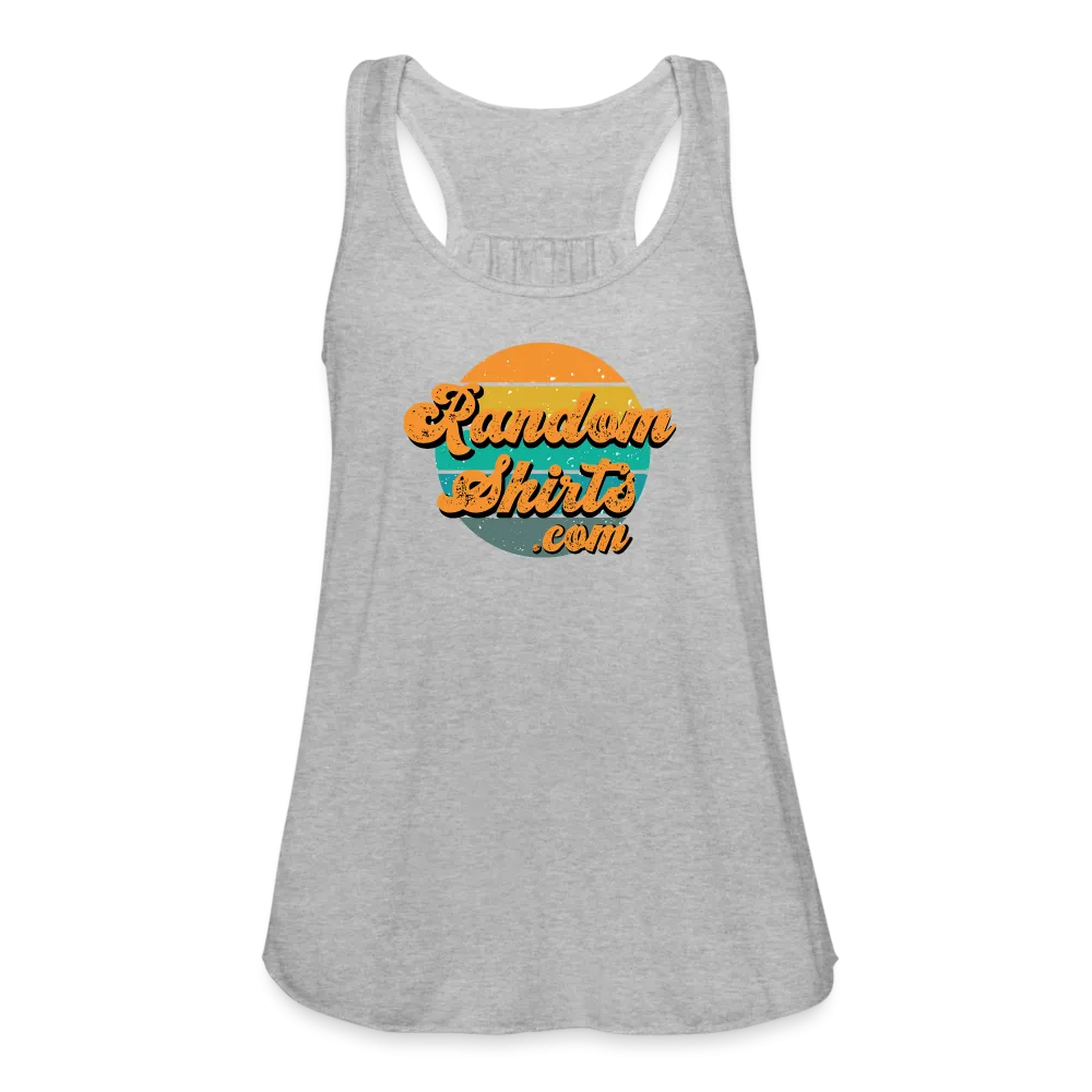 Breezy Elegance: Women's RandomShirts.com Logo Flowy Tank Top