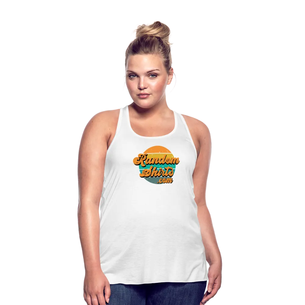 Breezy Elegance: Women's RandomShirts.com Logo Flowy Tank Top