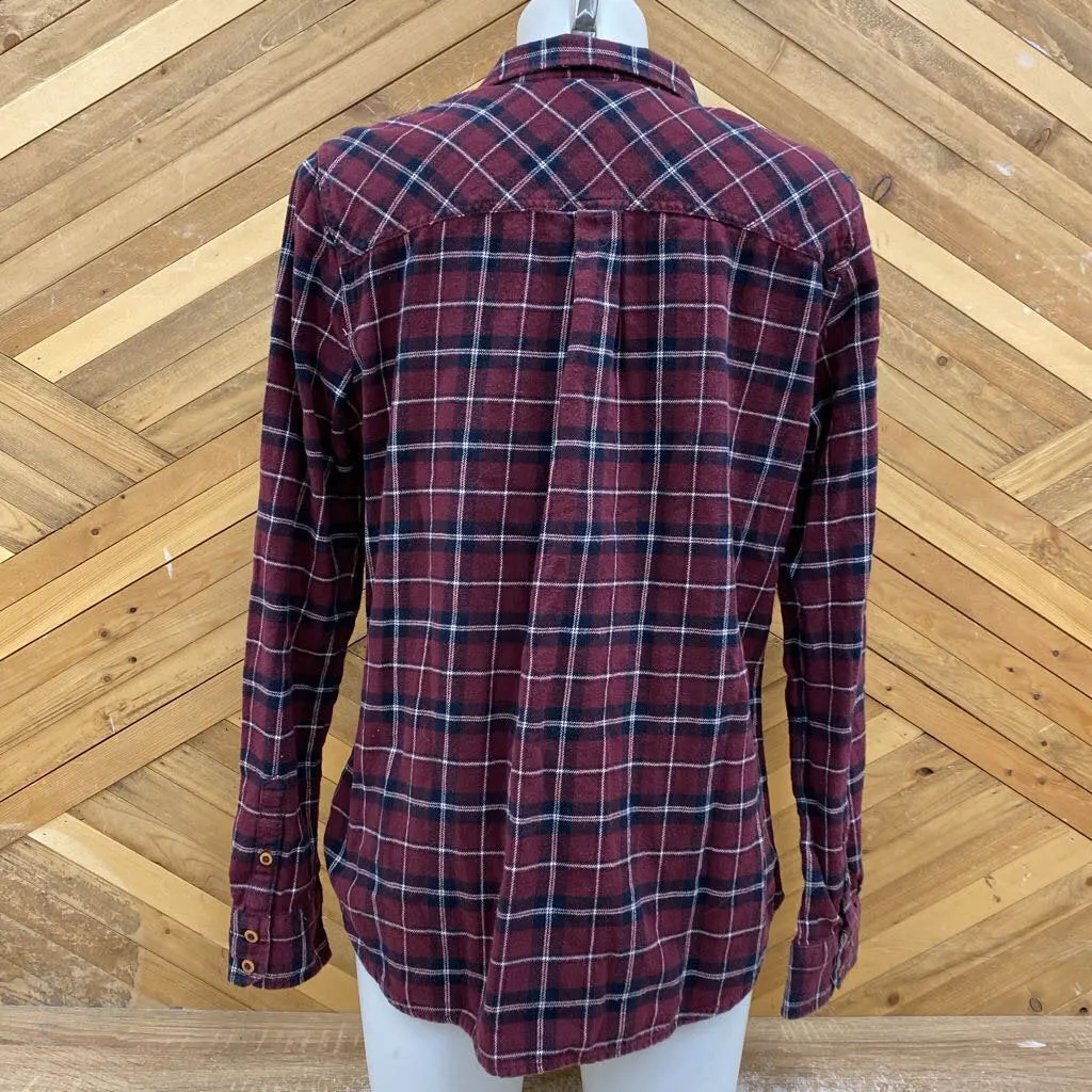 Burton - Women's Flannel Shirt - MSRP $100: Purple/Black-women-LG