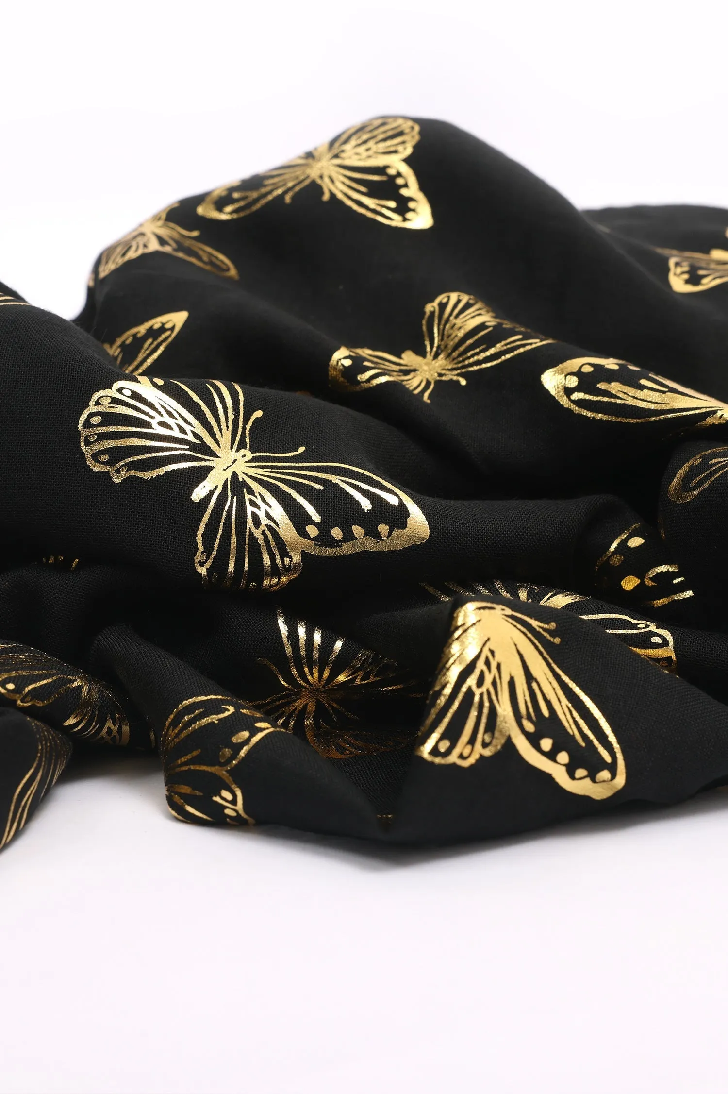 BUTTERFLY SCARF-BLACK