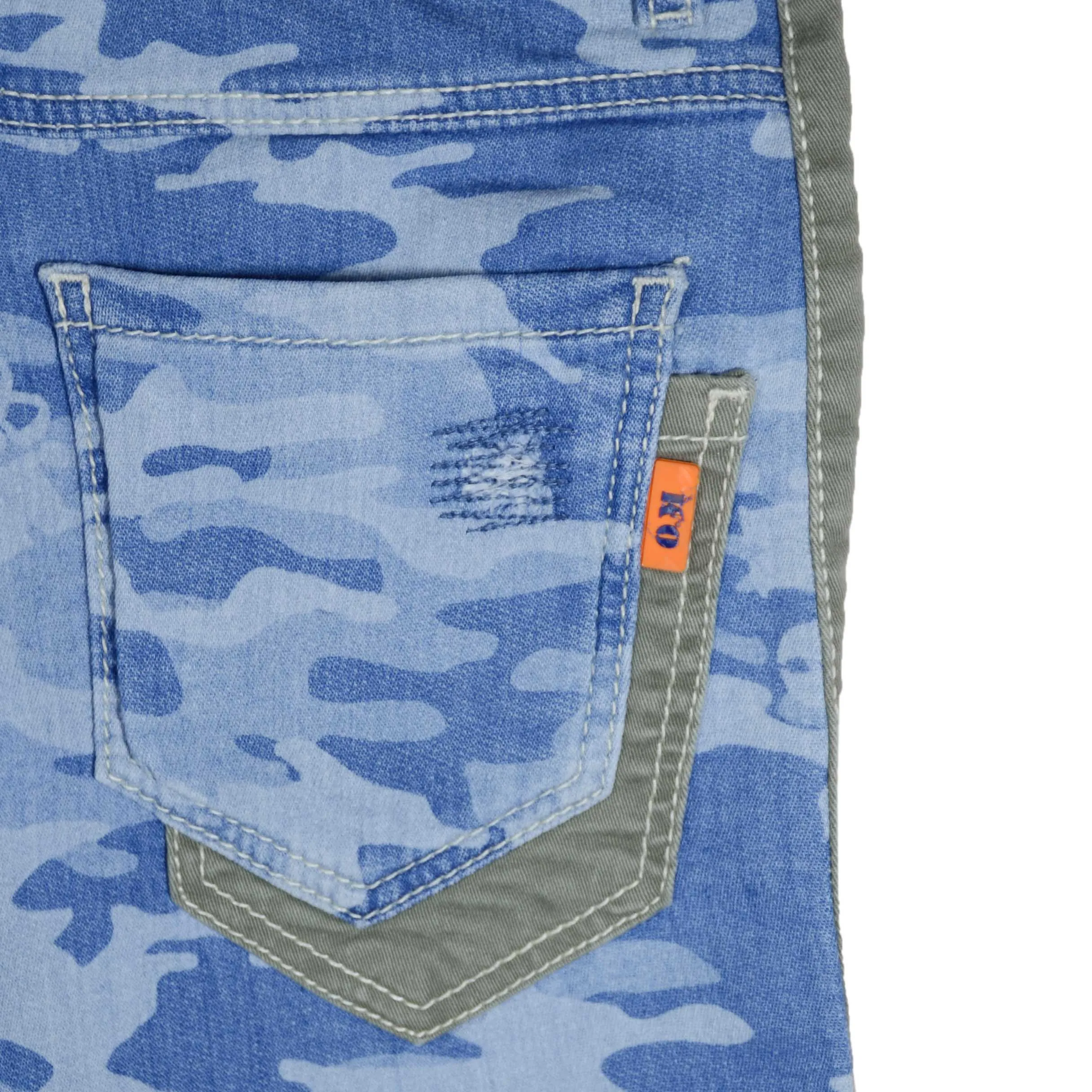 C1813 ORG-MAR 5-Pocket Deep Jungle Denim Short