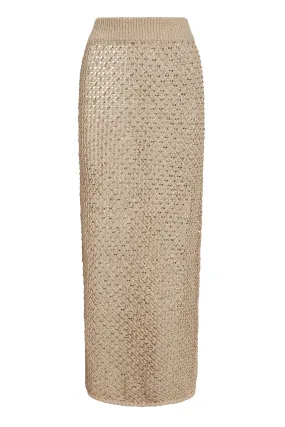 Cape May Skirt - Champagne Diamond Crochet