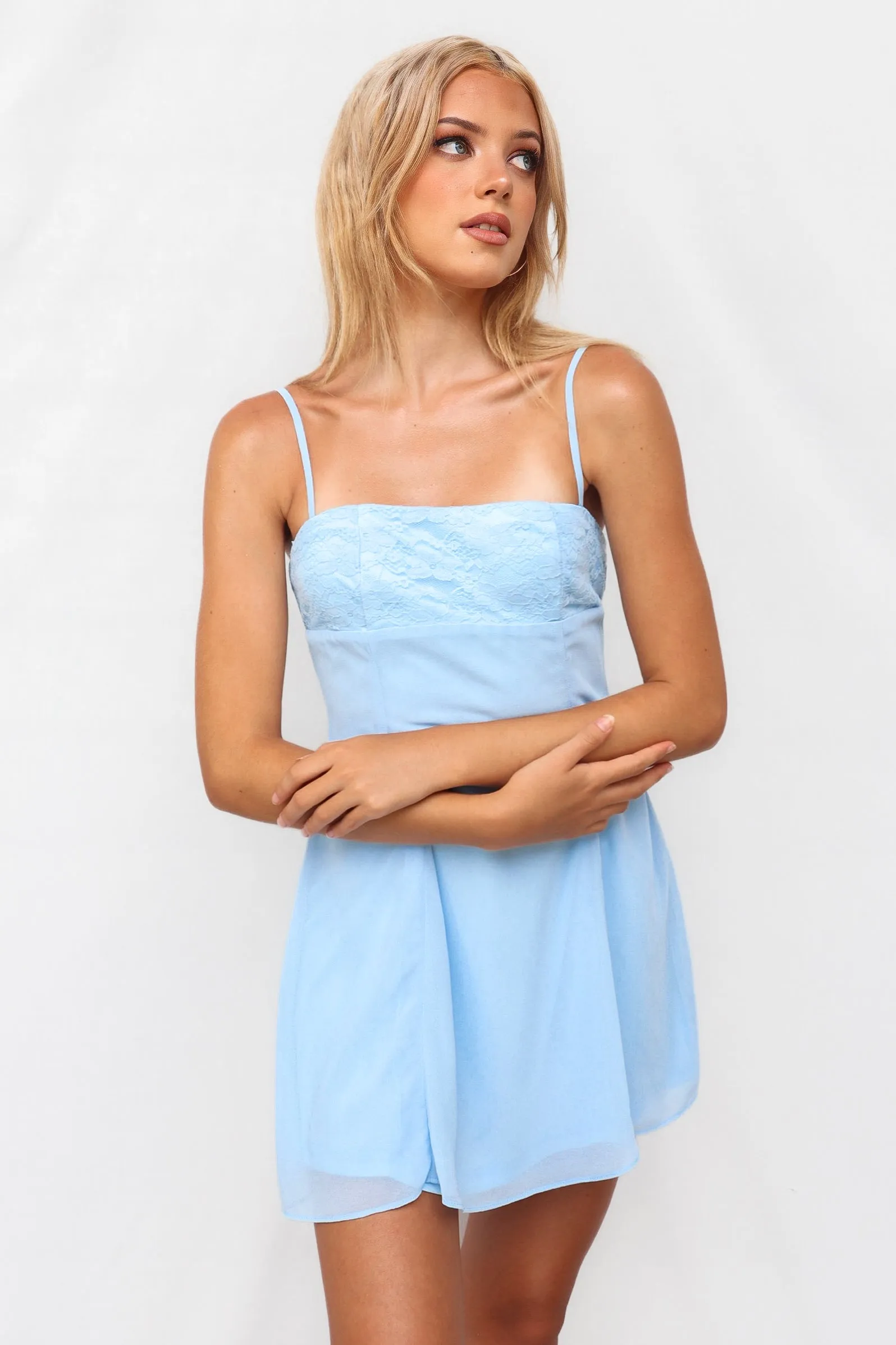 Catalina Mini Dress - Blue