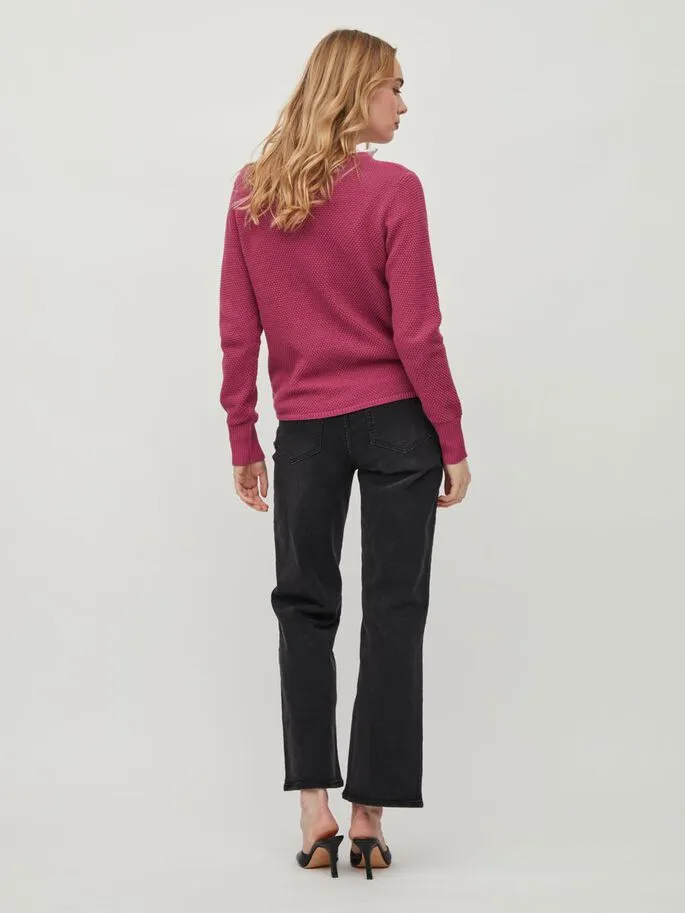 Chassa V-Neck Jumper (Magenta Haze)