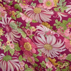 Chelsea Garden Romantic Floral Cotton Lawn Cranberry