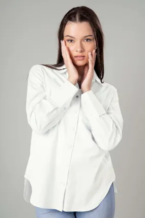 Classic Plain Cotton Shirt For Women