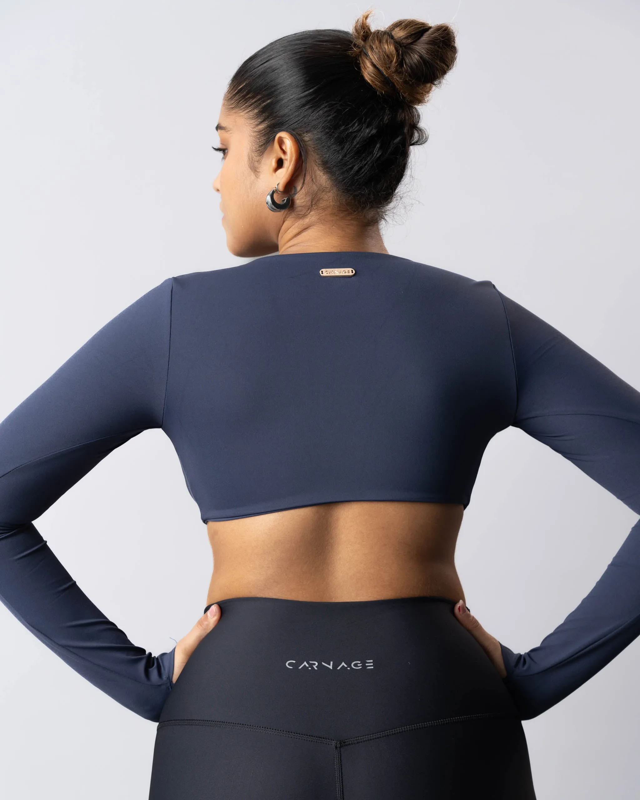 Classic Twist Long Sleeve Crop