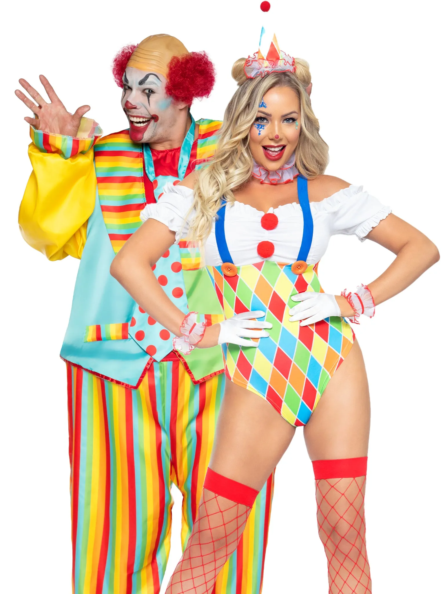 Clownin' Couple's Costume