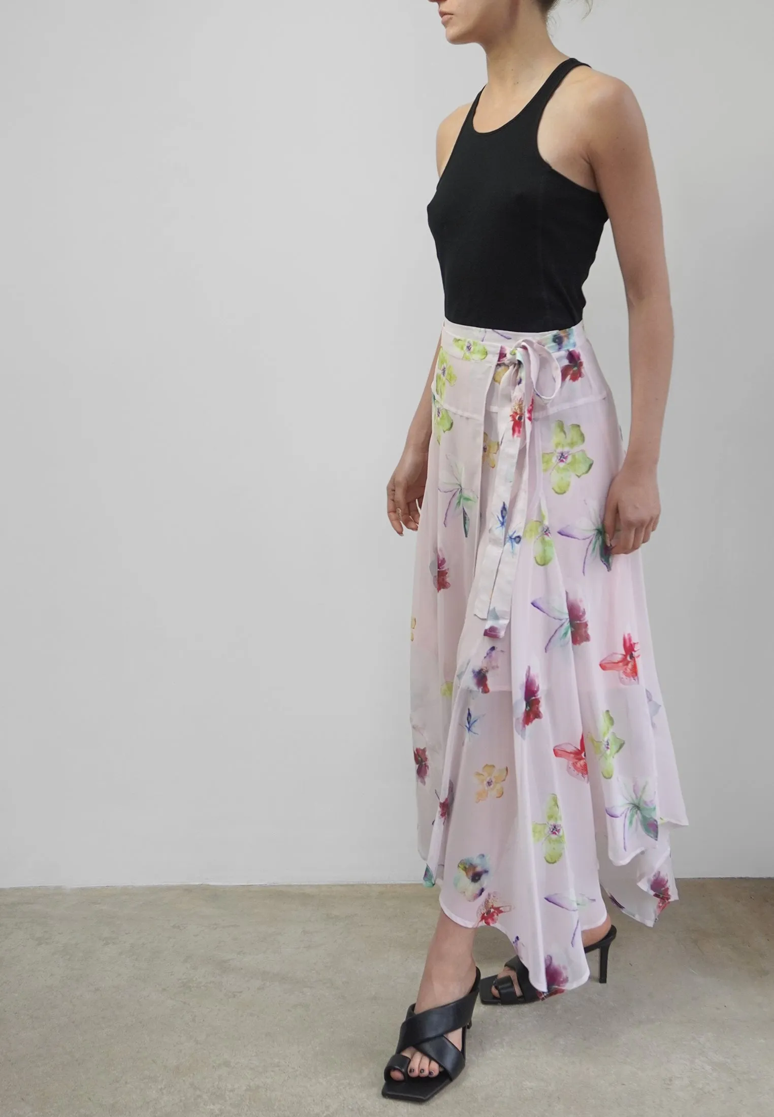 COMPLETE MAXI SKIRT SWEEP PRINT