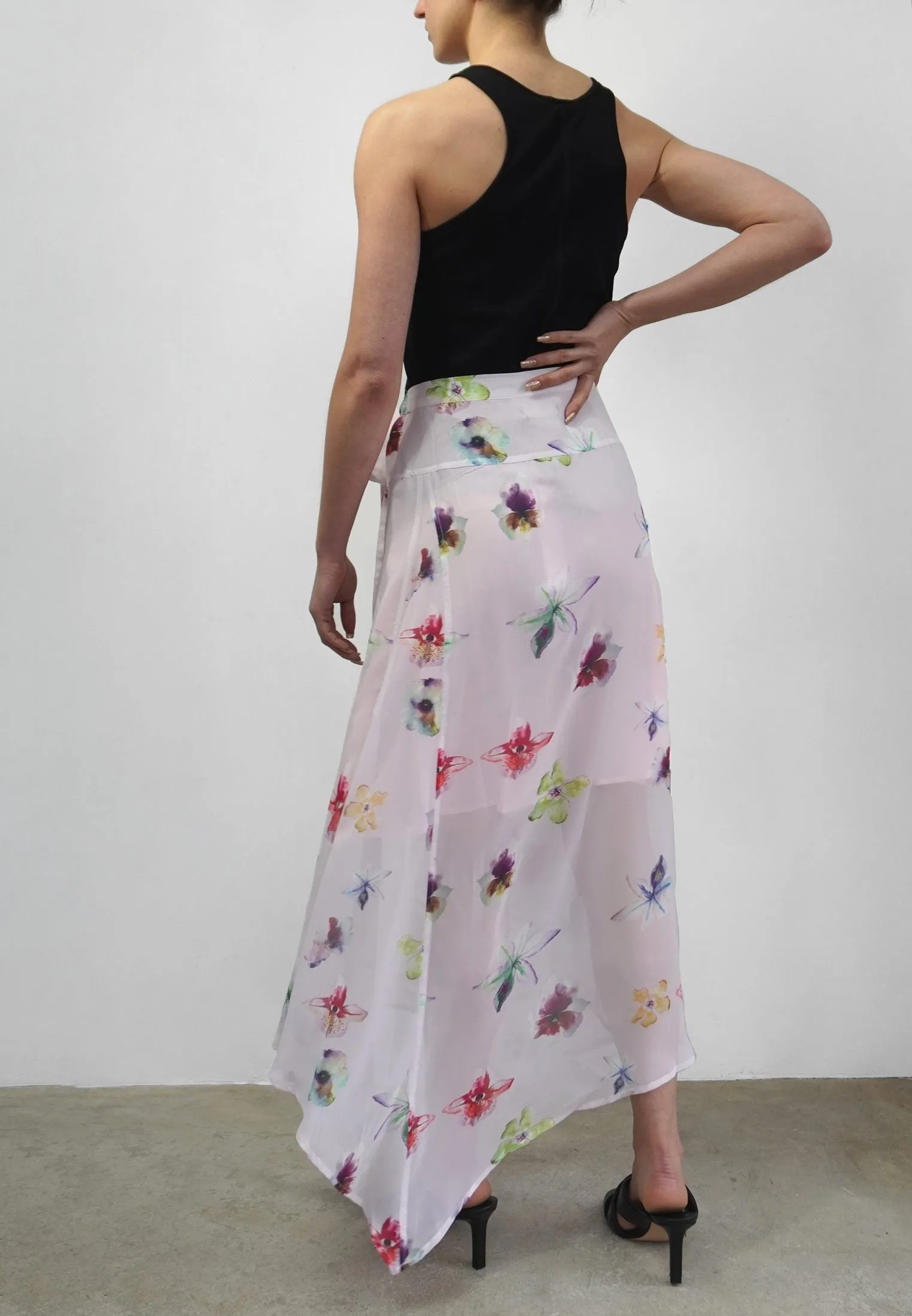 COMPLETE MAXI SKIRT SWEEP PRINT