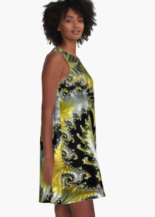 Cowgirl Kim Banana Swirl A-line Dress - Medium Only