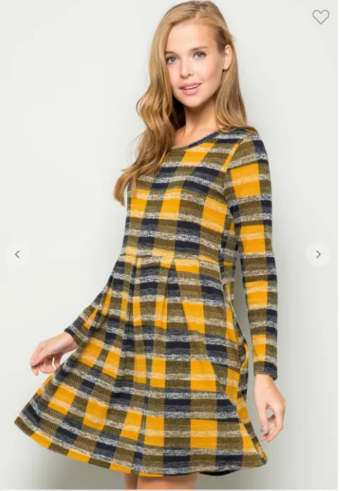 Cozy Plaid Dress