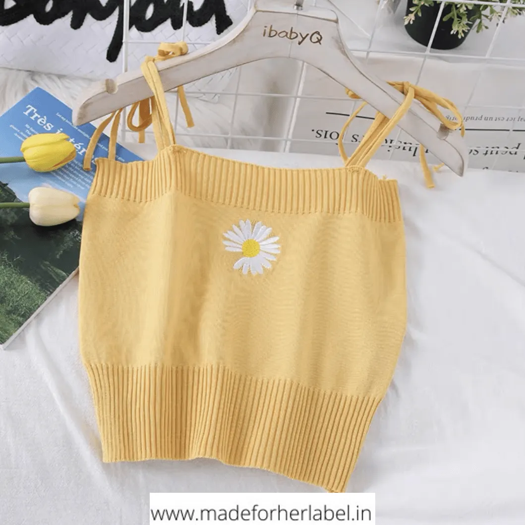 Daisy Knotting Strap Cami Top